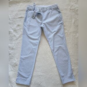 Lacoste Light Blue Patterned Chinos